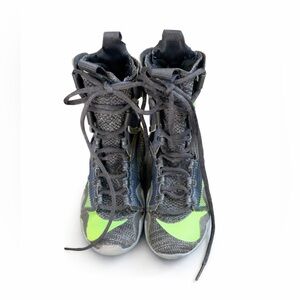 Nike Kids Boxing Shoes Black & Lime – High Top Training Sneakers